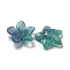 Two-tone Opaque Acrylic Bead Caps OACR-G034-05E-2