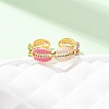 304 Stainless Steel Cuff Rings for Women RJEW-D334-02B-G-2