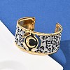 304 Stainless Steel Cuff Bangles for Women BJEW-K285-01A-G-2