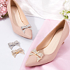 4Pcs 2 Colors Bowknot Alloy Rhinestone Shoe Decorations FIND-CP0002-29-4