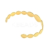304 Stainless Steel Open Cuff Bangles for Women STAS-D016-01G-3
