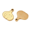 Vegetables 304 Stainless Steel Enamel Charms STAS-C137-02J-G-2