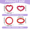 28Pcs 14 Styles Acrylic Bead Frame SACR-GA0001-08-2
