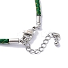 Polyester Cord Braided Bracelet Makings MAK-Z003-01P-21-3