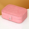 PU Leather with Lint Jewelry Storage Box PW-WG37207-02-1