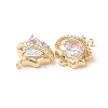 Brass Connector Charms KK-I702-22G-3