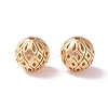 Brass Hollow Beads KK-P226-19CG-2
