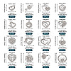 32PCS 16 Style Alloy Rhinestone Pendants ALRI-TA0001-16-4