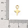 Ion Plating(IP) 304 Stainless Steel Charms STAS-P379-31G-3