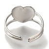 304 Stainless Steel Cuff Rings LS-RJEW-Z074-19P-3