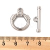 304 Stainless Steel Toggle Clasps STAS-B081-02P-3