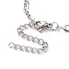 304 Stainless Steel Cable Chain Bracelet for Men Women BJEW-E031-05C-P-3
