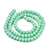 Opaque Solid Color Glass Beads Strands EGLA-A034-P1mm-D14-2