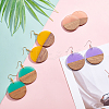 DIY Wooden Dangle Earring Making Kits DIY-OC0006-92-5
