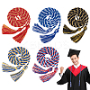 5Pcs 5 Colors Polyester Graduation Tassels AJEW-BC0010-11-1