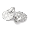 304 Stainless Steel Hat Stud Earrings EJEW-D281-13S-2