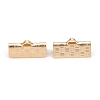 304 Stainless Steel Ribbon Crimp Ends LS-STAS-P249-27C-G-1