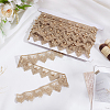 5Yards Polyester & ABS Plastic Imitation Pearl Lace Ribbon OCOR-WR0001-78-4