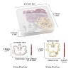 30Pcs 5 Style Spray Painted Alloy Pendants ENAM-FS0002-93-4