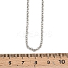 Tarnish Resistant Unisex Classic Plain 304 Stainless Steel Mens Womens Cable Chain Necklaces STAS-O037-83P-3