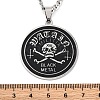 201 Stainless Steel Pendant Necklaces NJEW-C066-05P-3