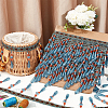 12M Polyester Fringe Lace Trims SRIB-WH0026-26B-5