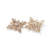 Brass Cubic Zirconia Filigree Joiners LS-ZIRC-K083-014G-2
