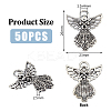 50PCS Tibetan Style Alloy Pendants TIBE-FH0001-24-2