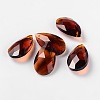 Faceted Teardrop Glass Pendants LS-X-GLAA-O008-B12-1