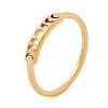 201 Stainless Steel Moon Phase Finger Ring for Women RJEW-A006-04G-1-3