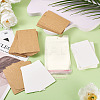 100Pcs 2 Colors Rectangle Paper One Pair Earring Display Cards with Hanging Hole CDIS-TA0001-41-5
