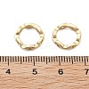 Brass Micro Pave Clear Cubic Zirconia Bead Frame KK-H495-03KCG-2