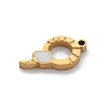 304 Stainless Steel Enamel Pendants STAS-L281-005G-2