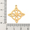 304 Stainless Steel Pendants STAS-P330-03G-3