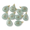 Dyed Natural White Jade Pendants G-H328-01G-B04-1