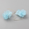 Acrylic Flower Dangle Earrings EJEW-WH0009-30F-2