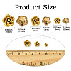 24Pcs 3 Styles 304 Stainless Steel Beads STAS-CJ0002-83-2