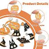 10Pcs 10 Styles Halloween Theme Alloy Enamel Pendants ENAM-FS0003-84-2