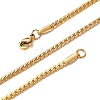 3MM 304 Stainless Steel Curb Chain Necklaces NJEW-P338-03G-4
