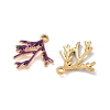 304 Stainless Steel Enamel Pendants STAS-Q119-12G-05-2