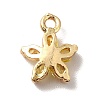Brass Cubic Zirconia Flower Charms LS-KK-O141-01G-04-2