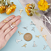 24Pcs 3 Style 201 Stainless Steel Laser Cut Pendants STAS-DC0001-66-3
