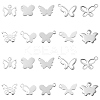 100Pcs 10 Styles 201 Stainless Steel Pendants STAS-CJ0002-22-1