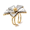 Adjustable 304 Stainless Steel Cuff Open Rings for Women RJEW-C150-01GP-2