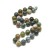Natural Indian Agate Beaded Necklaces NJEW-S404-10-1