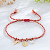 Religion Brass & Natural Shell Charm Bracelets LS-KR4902-1-1