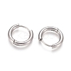 Tarnish Resistant 202 Stainless Steel Huggie Hoop Earrings A-EJEW-F111-16mm-P-2