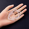 Electroplate Transparent Glass Beads Strands EGLA-YW0001-65A-4