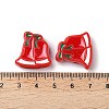 Christmas Decorations Theme Opaque Acrylic Bead with Enamel OACR-Z021-01B-3