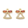 Brass Micro Pave Cubic Zirconia Pendants KK-B134-37G-1